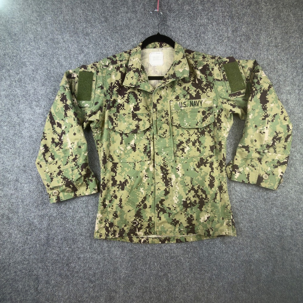 US Navy NWU Type III Digital Woodland Camo Blouse Shirt XS X-Short 8405-01-574-0
